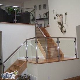 Ograde Inox ograda sa providnim staklom lamistal