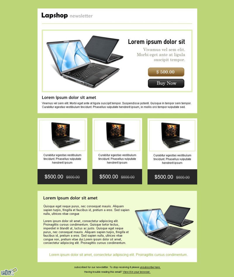 Izrada html email newslettera