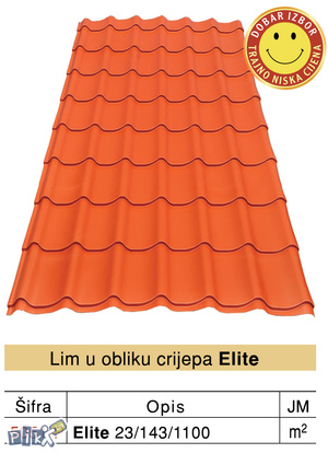 Lim u obliku crijepa ELITE 23/1100
