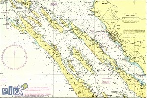 karta obale jadrana Pomorske karte Jadrana   Vozila   Navigacija/GPS   Lukavac   OLX.ba karta obale jadrana
