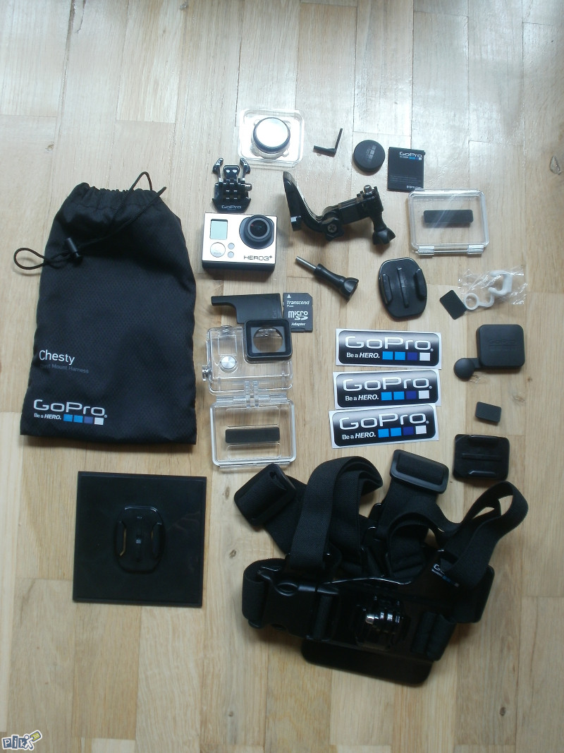 GoPro Hero 3+  Silver Edition FULL OPREMA