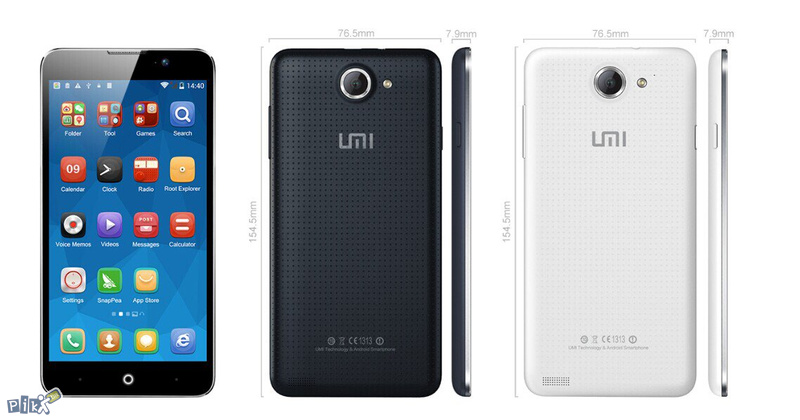 UMI C1,1.3GHZ Quad Core 5.5 Inch 1280*720, 16GB, 13MP