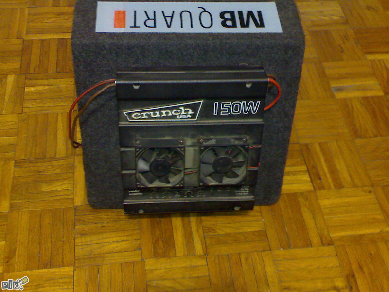 Pojacalo CRUNCH USA i Woofer MB Quart, 150W RMS