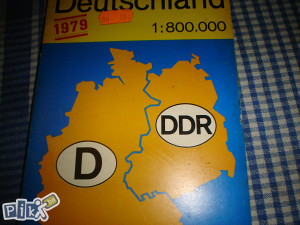 karta istočne njemačke Stara auto karta DDR i GDR   Literatura   Ostalo   Zenica   OLX.ba karta istočne njemačke