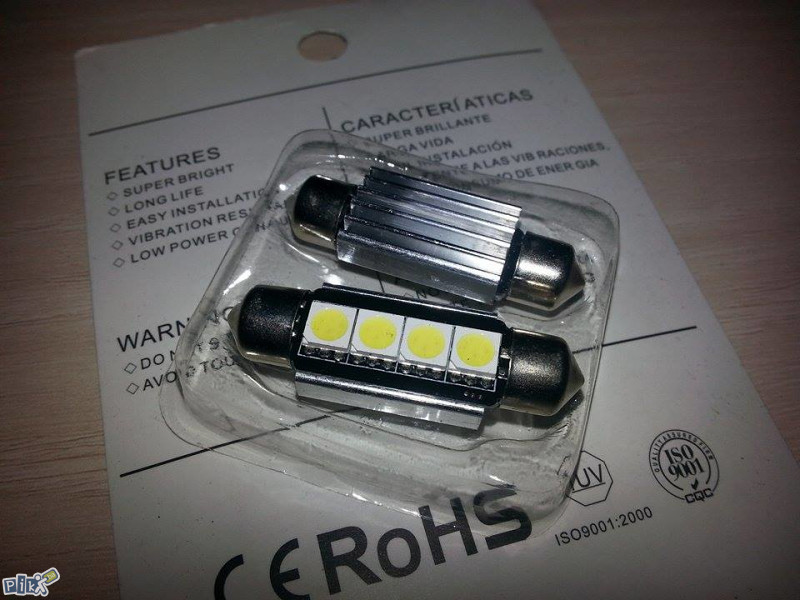 Cjevaste sijalice, festoon, LED, SMD, canbus