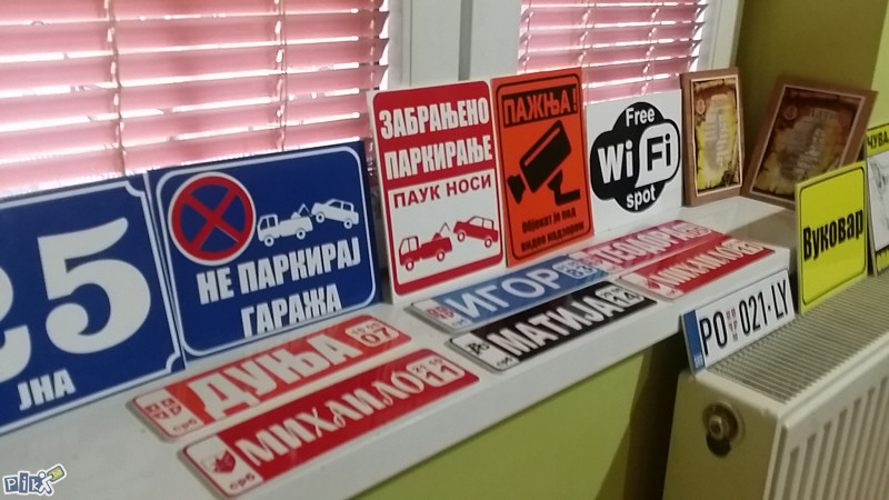Pvc Table,znakovi obaveštenja,upozorenja