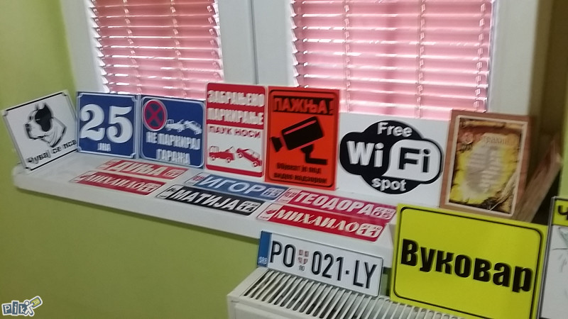 Pvc Table,znakovi obaveštenja,upozorenja