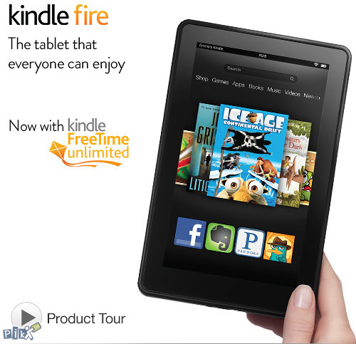 Amazon Kindle Fire Tablet 7" 8GB WiFi  IPS Display
