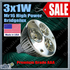 LED sijalice 3x1W MR16, GU10, E27 grlo