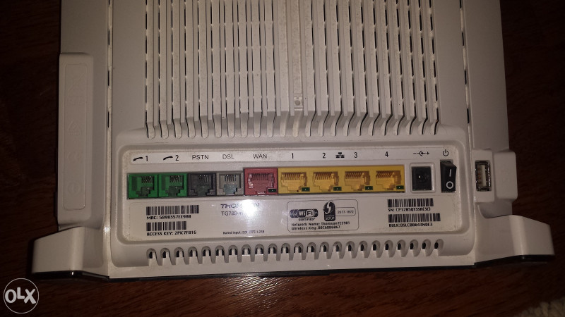 Thomson TG789vn VDSL ,VOIP ROUTER
